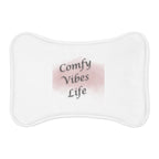 Pet Feeding Mat — "Comfy Vibes Life" Watercolor Pet Bowl Placemat