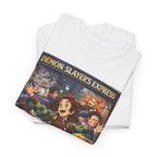 Demon Slayer's Express Unisex Heavy Cotton Tee - Fun Anime Graphic Shirt