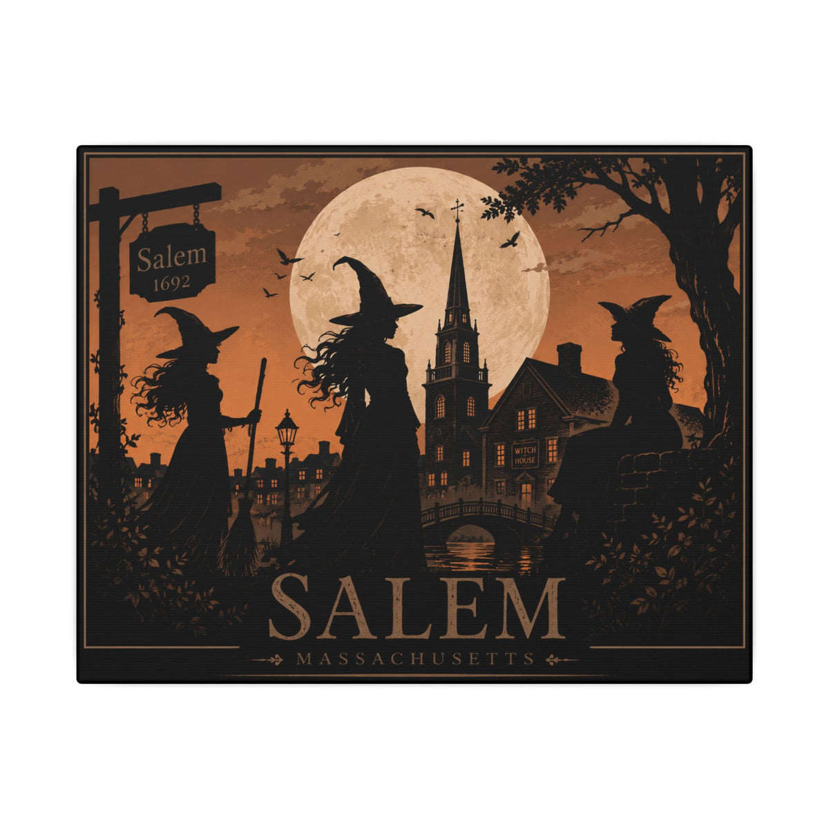 "Salem" Matte Canvas, Stretched, 0.75" (Multi-Size)