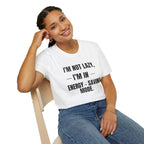 Energy-Saving Mode T-Shirt — "I'm Not Lazy, I'm in Energy-Saving Mode" Funny Graphic Tee