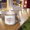 Comfy Vibes Life Soy Candle — 9oz Scented Jar with White Lid