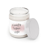 Comfy Vibes Life Soy Candle — 9oz Scented Jar with White Lid